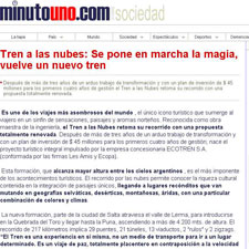 minutouno.com website